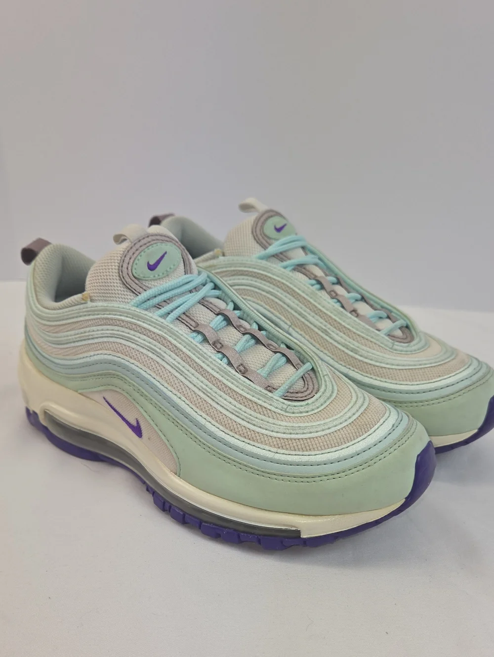 Nike Women’s Mint & Purple Air Max 97 Sneakers